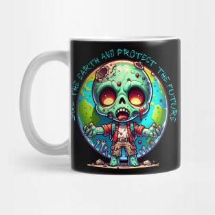 Earth Day Zombie Mug